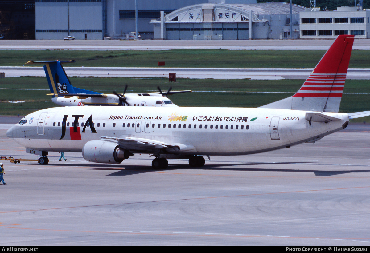 Aircraft Photo of JA8931 | Boeing 737-429 | Japan TransOcean Air - JTA | AirHistory.net #500653
