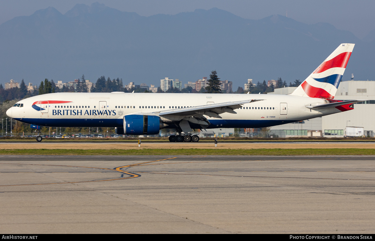 Aircraft Photo of G-YMMI | Boeing 777-236/ER | British Airways | AirHistory.net #500680