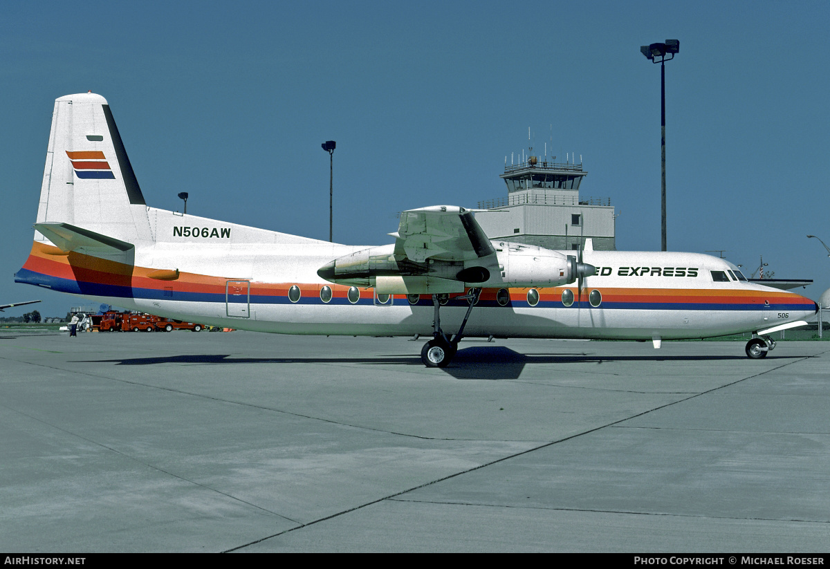 Aircraft Photo of N506AW | Fokker F27-500 Friendship | United Express | AirHistory.net #500702