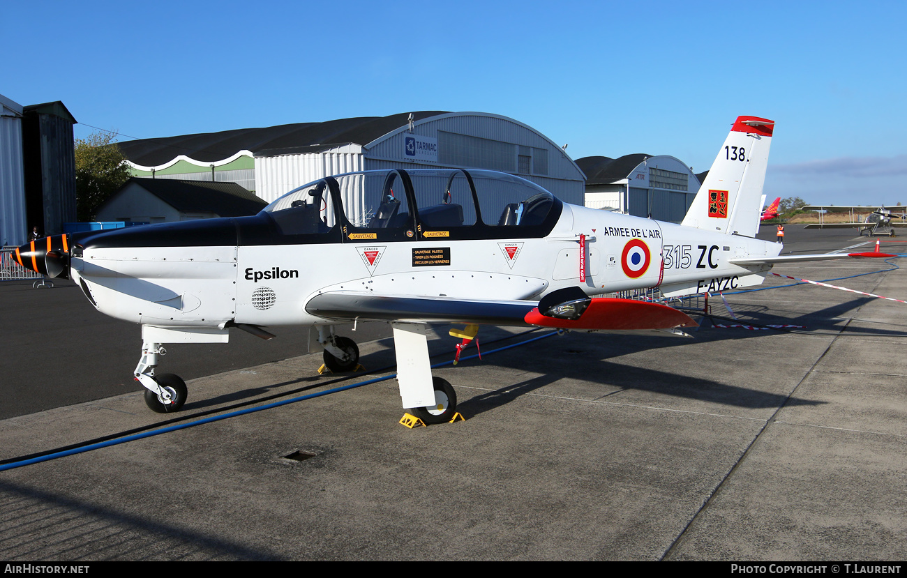 Aircraft Photo of F-AYZC | Socata TB-30 Epsilon | France - Air Force | AirHistory.net #500729