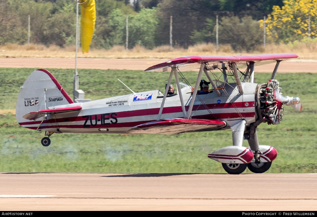 Aircraft Photo of ZU-IES | Stearman PT-17 Kaydet (A75N1) | AirHistory.net #500768