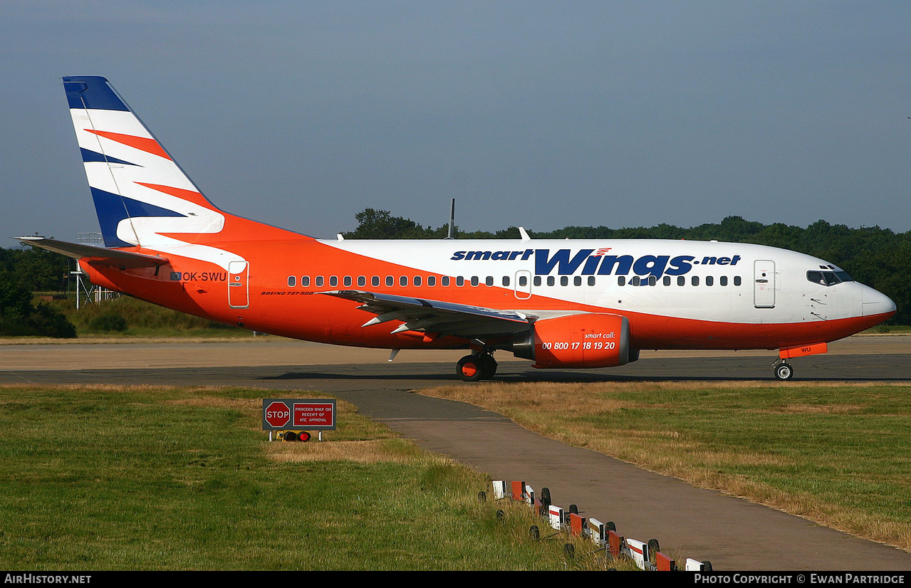 Aircraft Photo of OK-SWU | Boeing 737-522 | Smartwings | AirHistory.net #500776