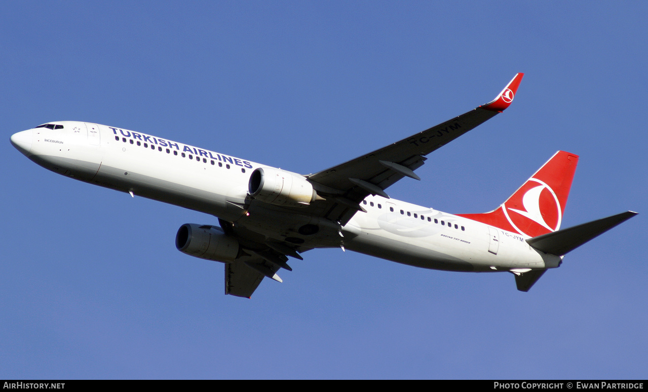 Aircraft Photo of TC-JYM | Boeing 737-9F2/ER | Turkish Airlines | AirHistory.net #500780