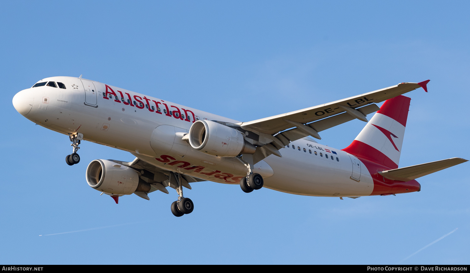 Aircraft Photo of OE-LBL | Airbus A320-214 | Austrian Airlines | AirHistory.net #500782