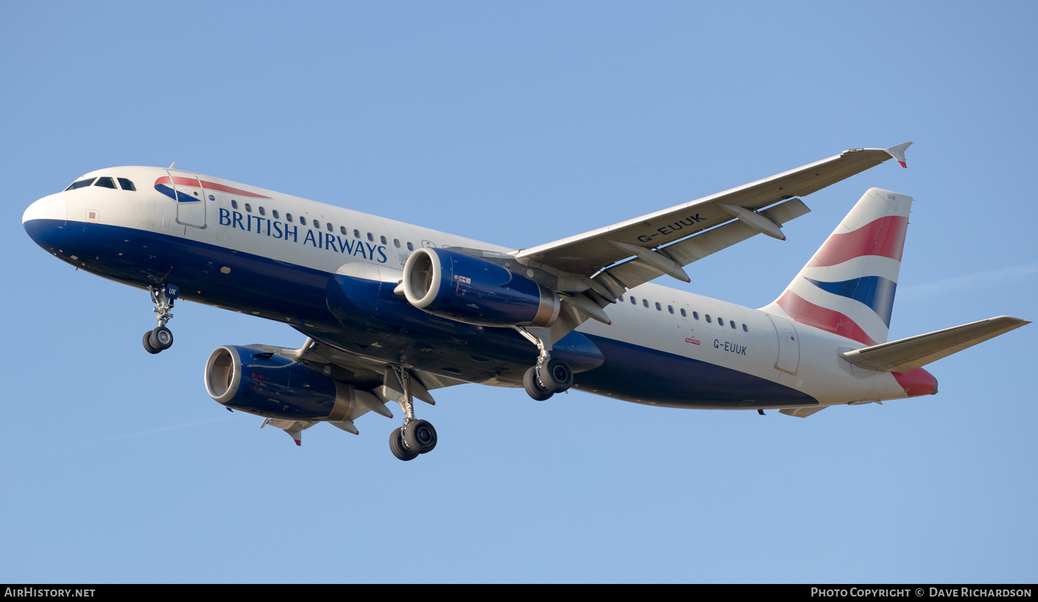 Aircraft Photo of G-EUUK | Airbus A320-232 | British Airways | AirHistory.net #500791