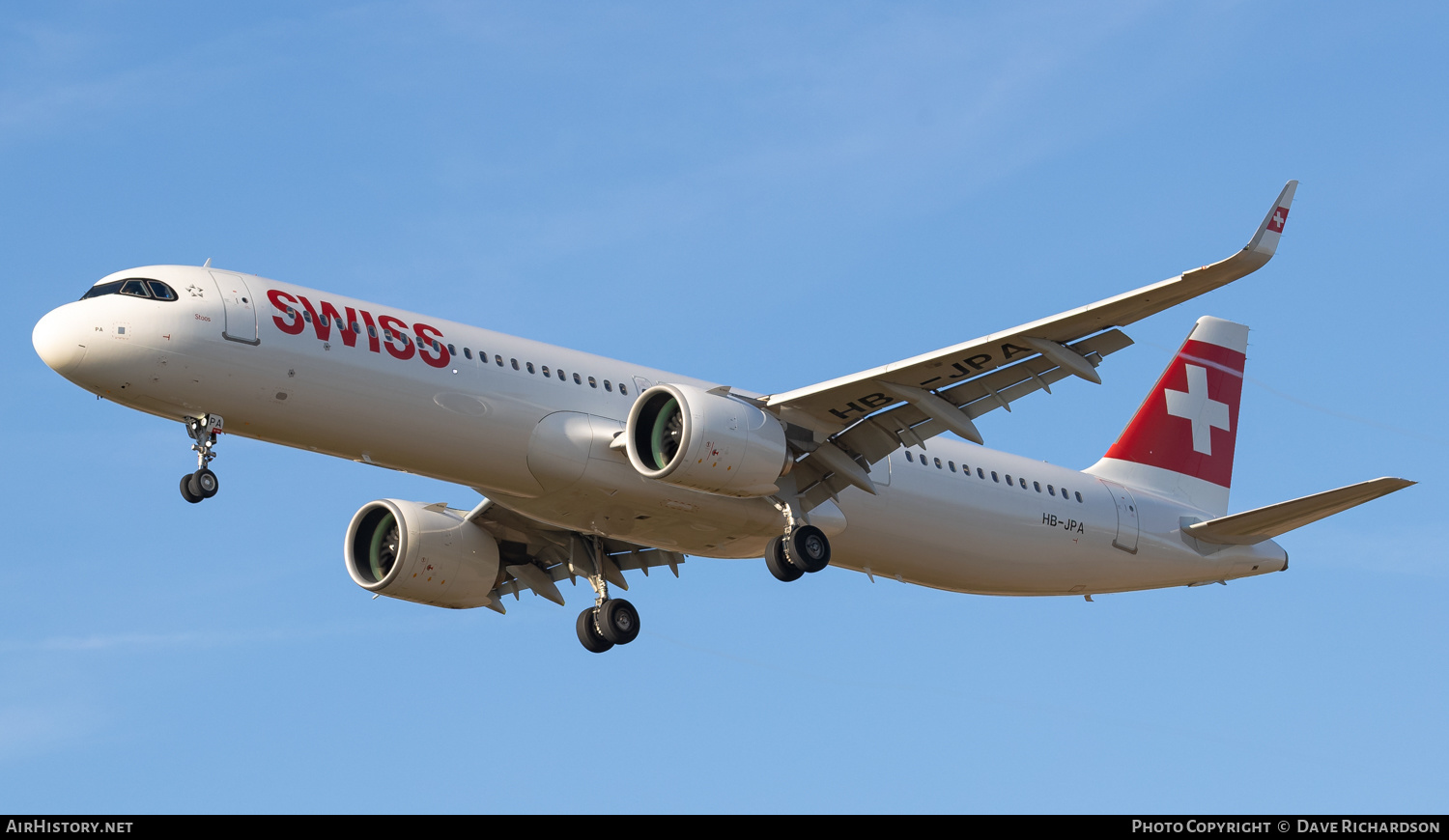 Aircraft Photo of HB-JPA | Airbus A321-271NX | Swiss International Air Lines | AirHistory.net #500794