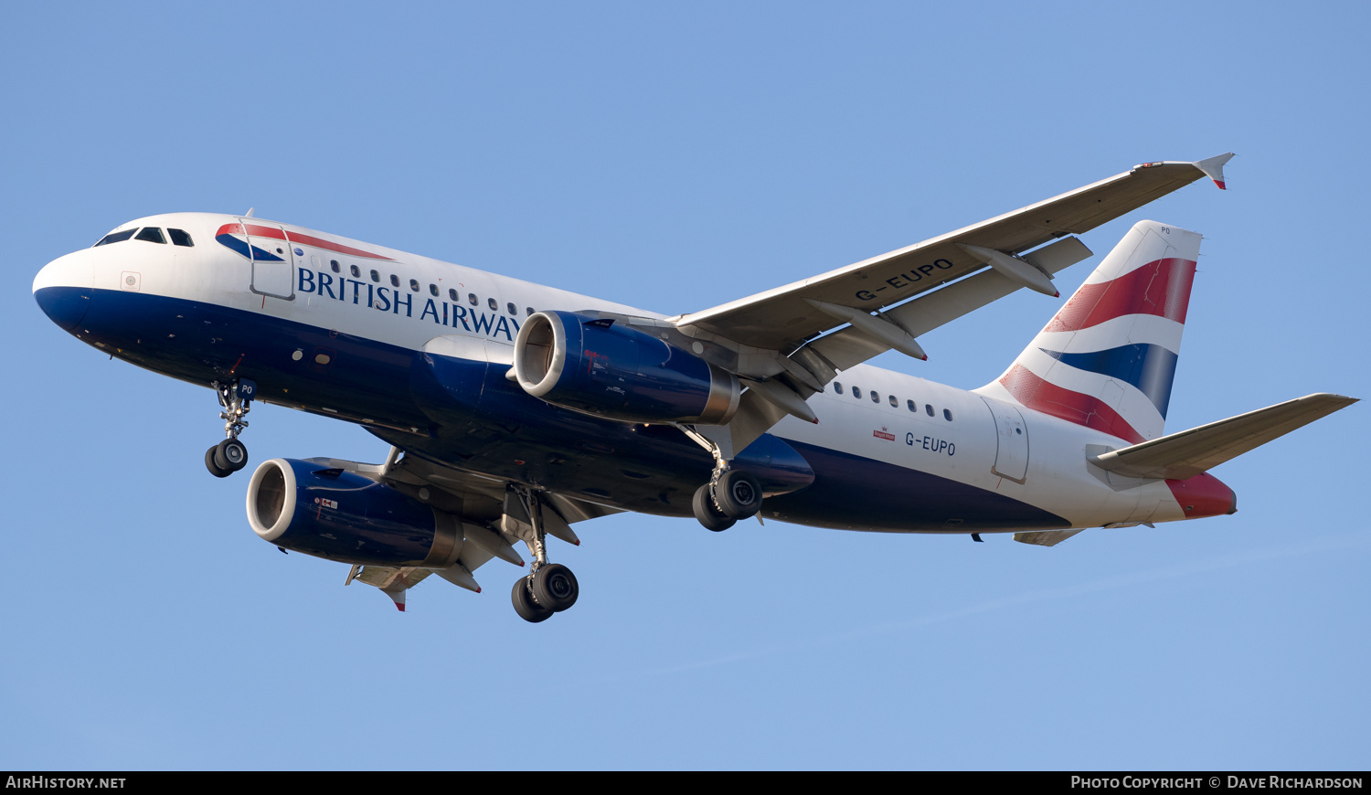 Aircraft Photo of G-EUPO | Airbus A319-131 | British Airways | AirHistory.net #500817