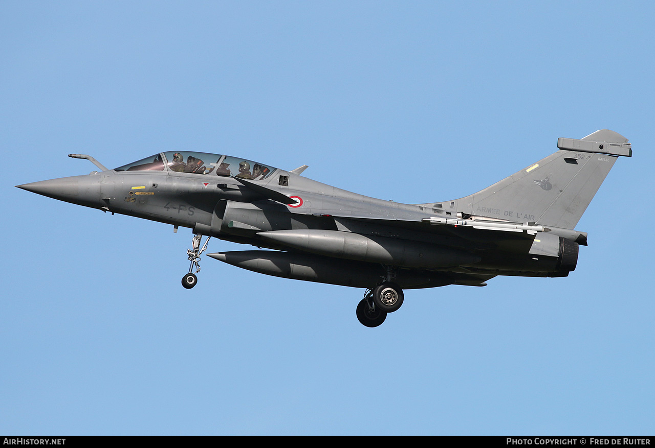 Aircraft Photo of 352 | Dassault Rafale B | France - Air Force | AirHistory.net #500856