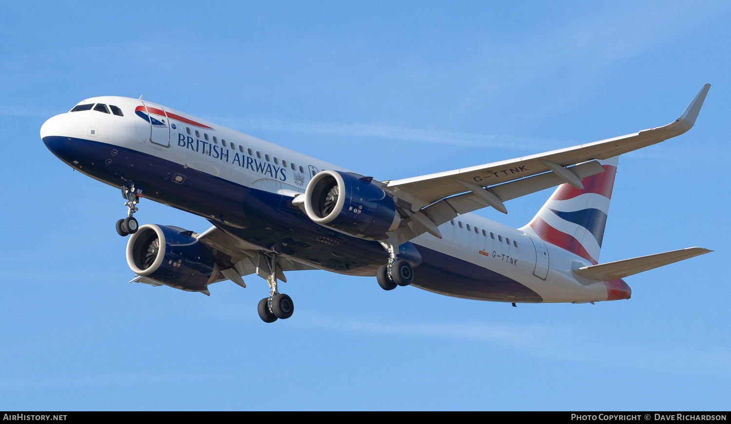 Aircraft Photo of G-TTNK | Airbus A320-251N | British Airways | AirHistory.net #500871