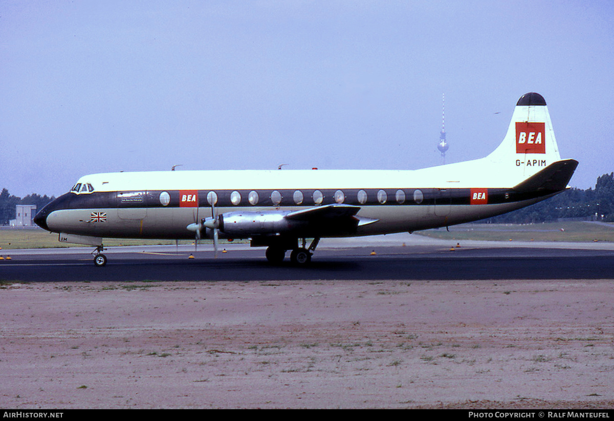 Aircraft Photo of G-APIM | Vickers 806 Viscount | BEA - British European Airways | AirHistory.net #500946