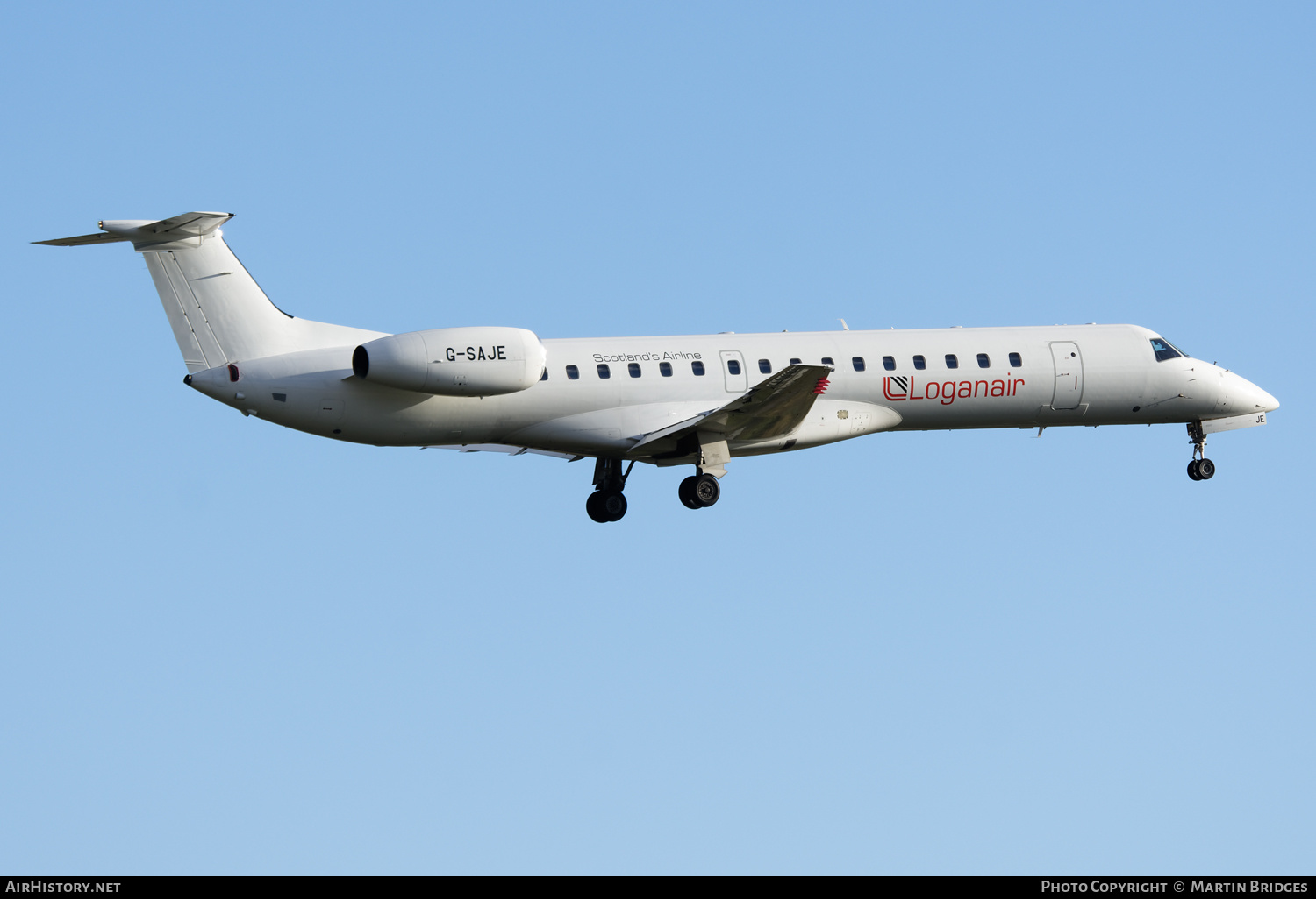 Aircraft Photo of G-SAJE | Embraer ERJ-145EP (EMB-145EP) | Loganair | AirHistory.net #500968
