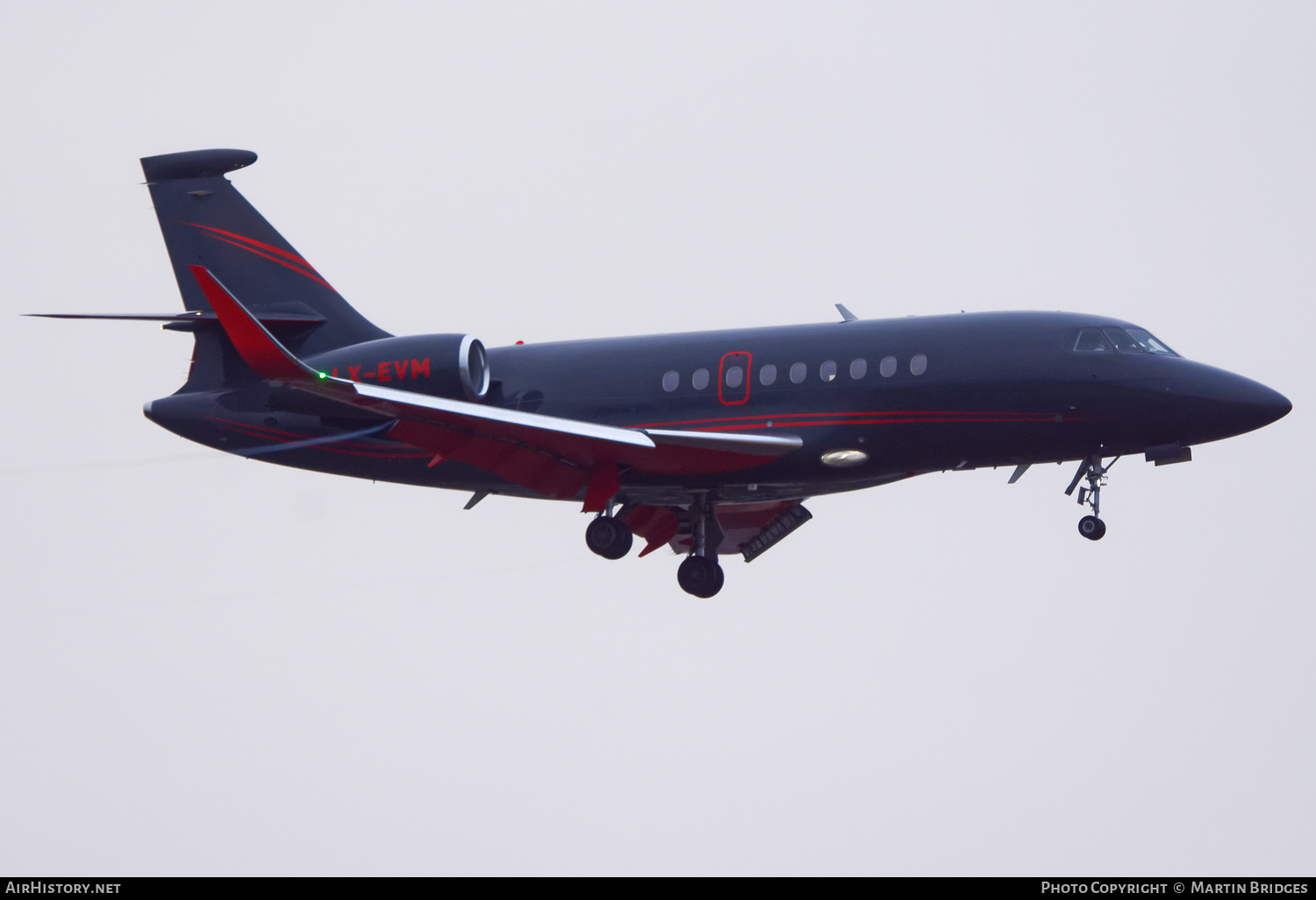 Aircraft Photo of LX-EVM | Dassault Falcon 2000LX | AirHistory.net #501044