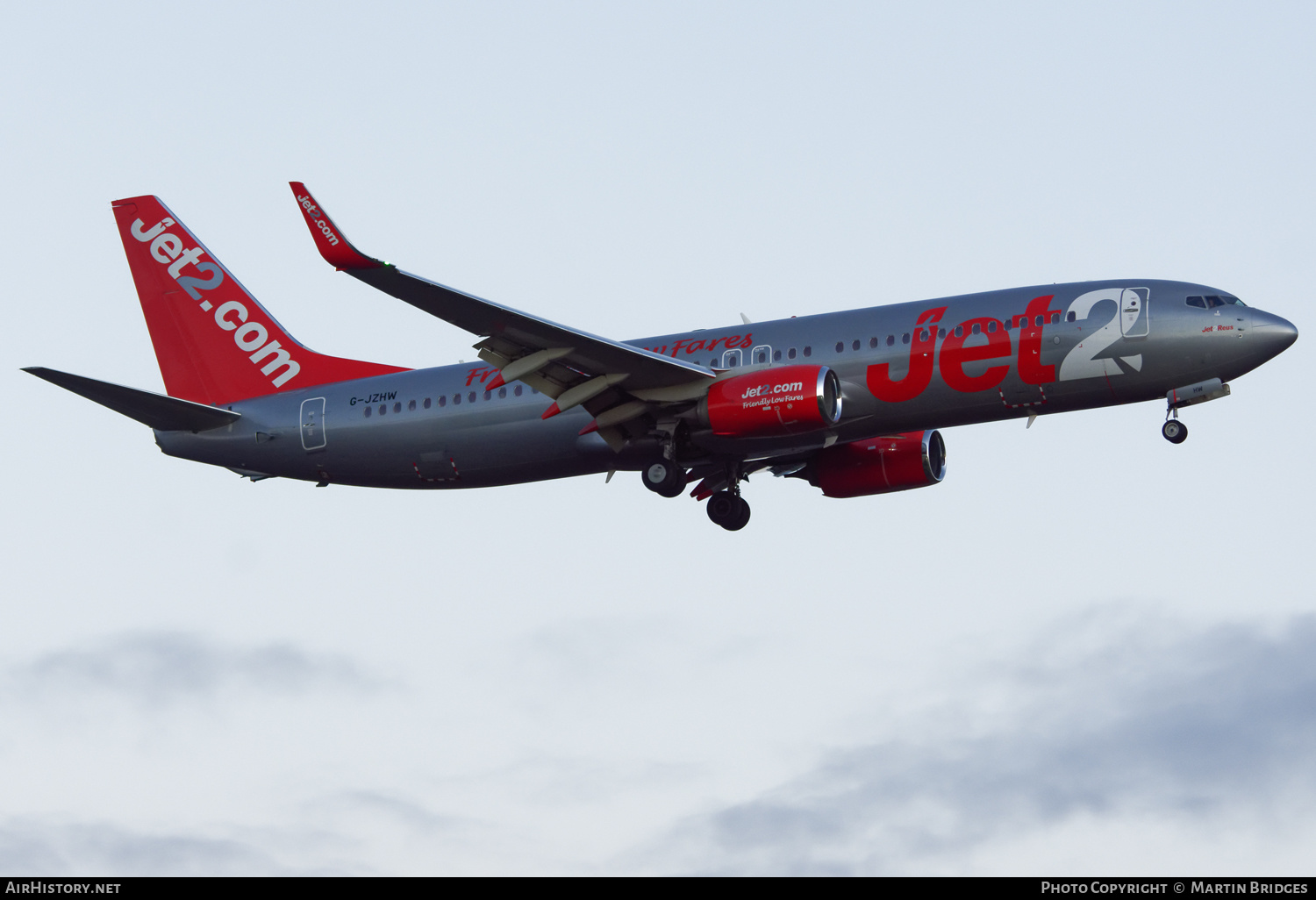 Aircraft Photo of G-JZHW | Boeing 737-800 | Jet2 | AirHistory.net #501060