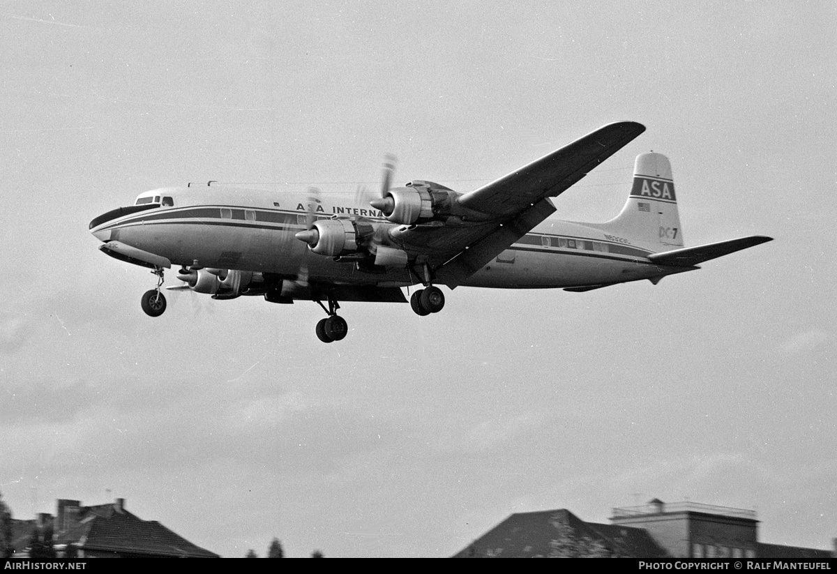 Aircraft Photo of N6323C | Douglas DC-7 | ASA International Airlines - Aerovias Sud Americana | AirHistory.net #501065