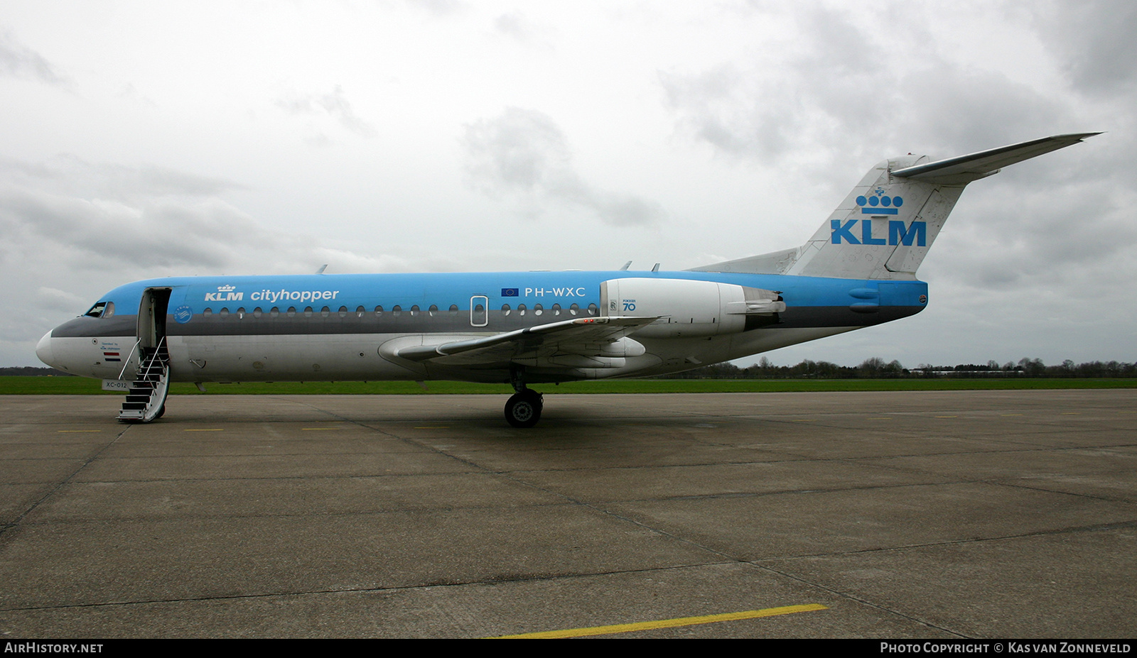 Aircraft Photo of PH-WXC | Fokker 70 (F28-0070) | KLM Cityhopper | AirHistory.net #501081