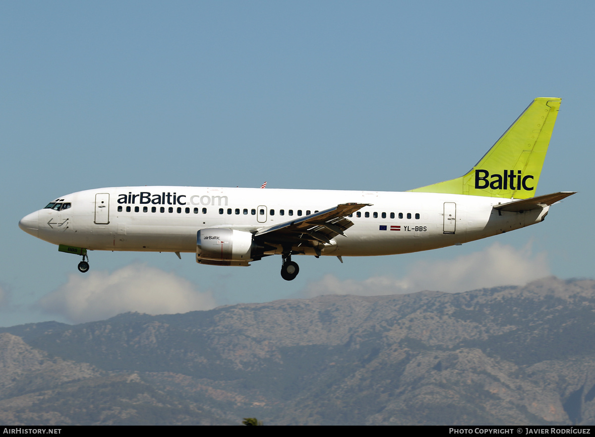 Aircraft Photo of YL-BBS | Boeing 737-31S | AirBaltic | AirHistory.net #501159