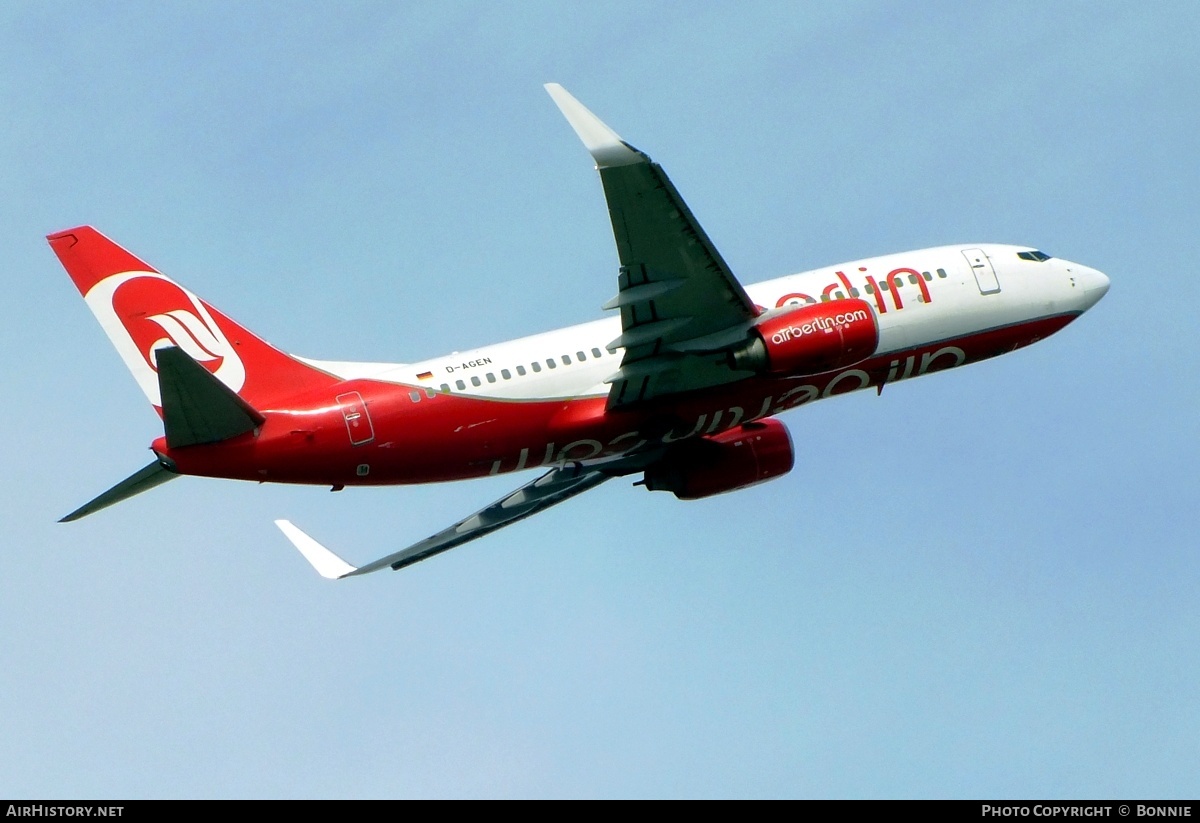Aircraft Photo of D-AGEN | Boeing 737-75B | Air Berlin | AirHistory.net #501161