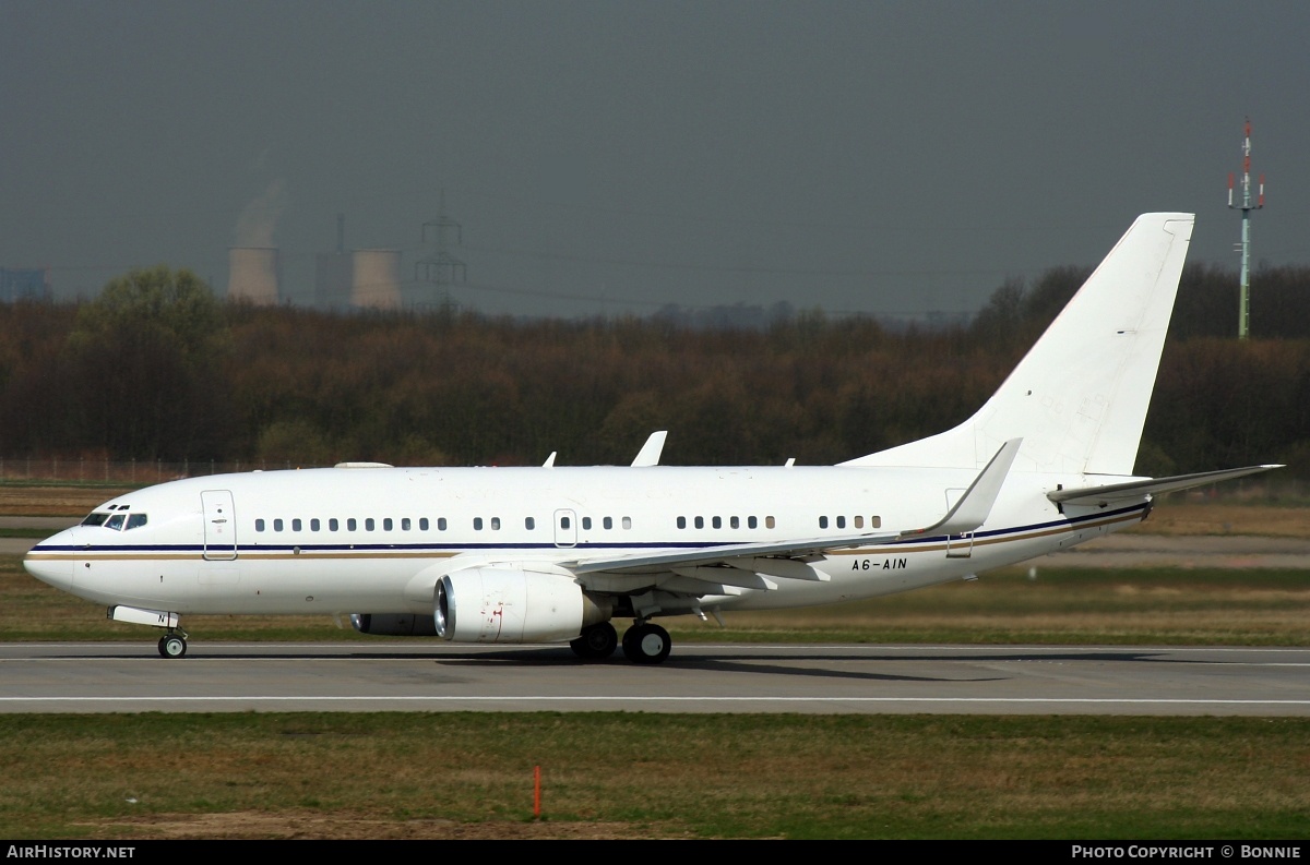 Aircraft Photo of A6-AIN | Boeing 737-7Z5 BBJ | AirHistory.net #501163