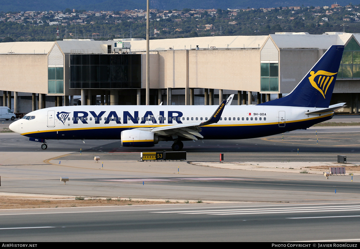 Aircraft Photo of 9H-QDA | Boeing 737-800 | Ryanair | AirHistory.net #501176