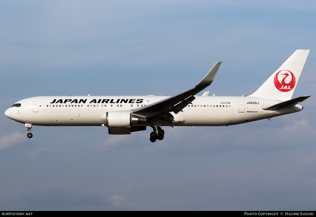 Aircraft Photo of JA606J | Boeing 767-346/ER | Japan Airlines - JAL | AirHistory.net #501218