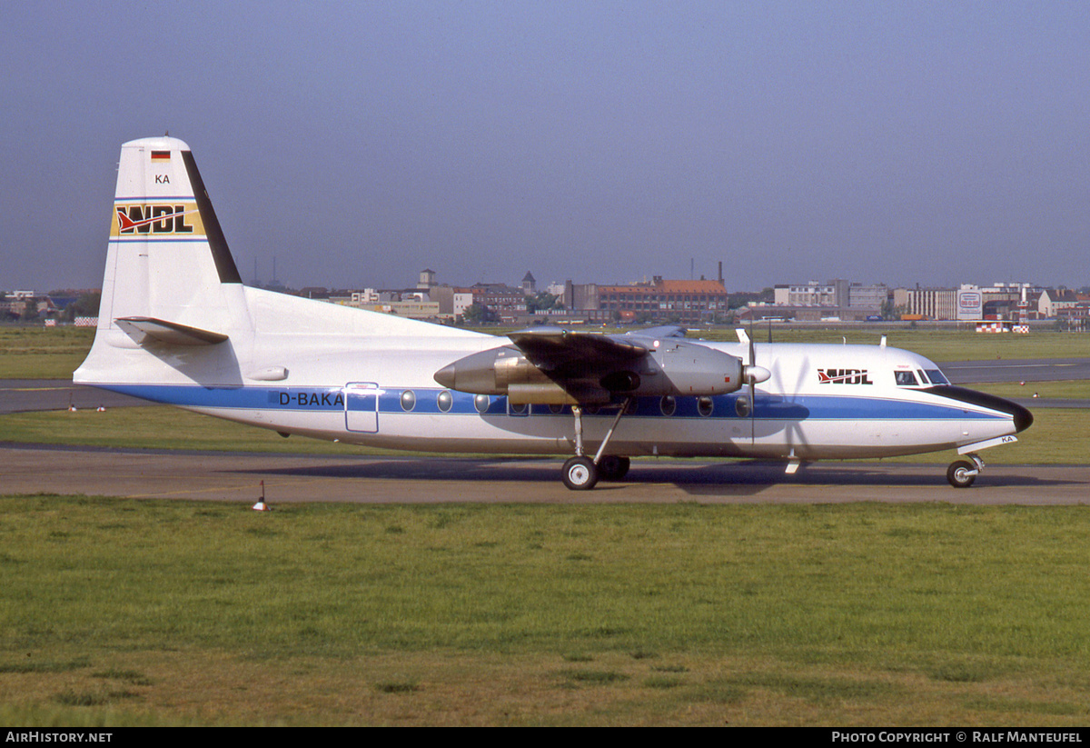 Aircraft Photo of D-BAKA | Fokker F27-100 Friendship | WDL Aviation | AirHistory.net #501227