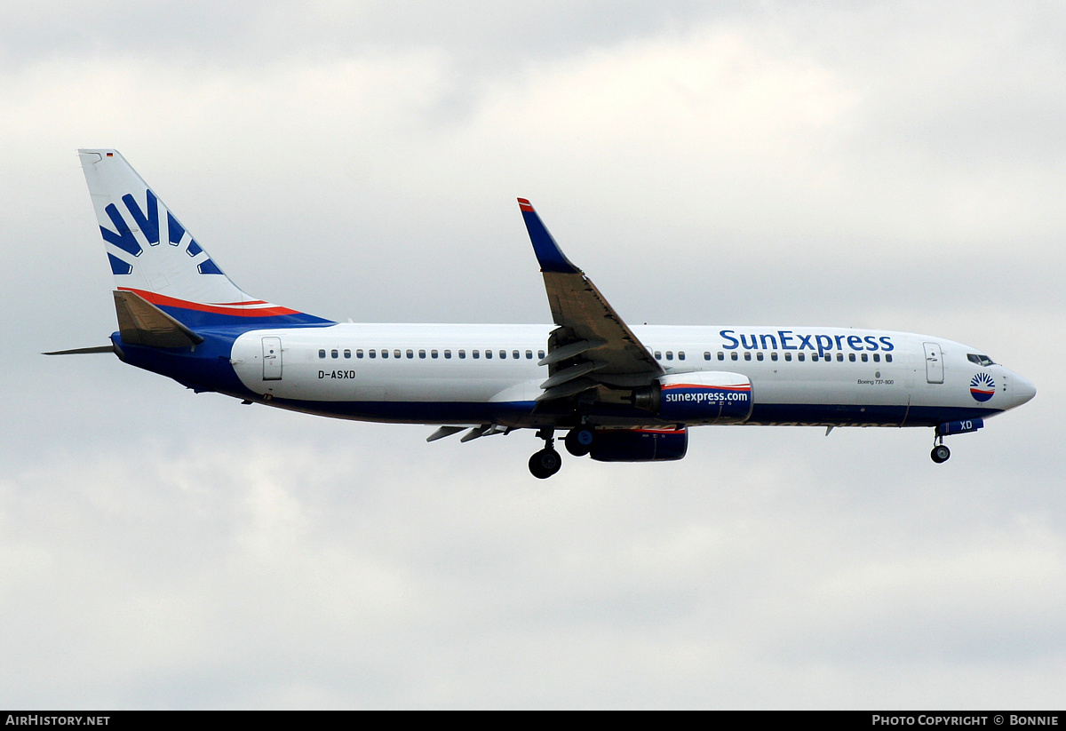 Aircraft Photo of D-ASXD | Boeing 737-8AS | SunExpress | AirHistory.net #501234