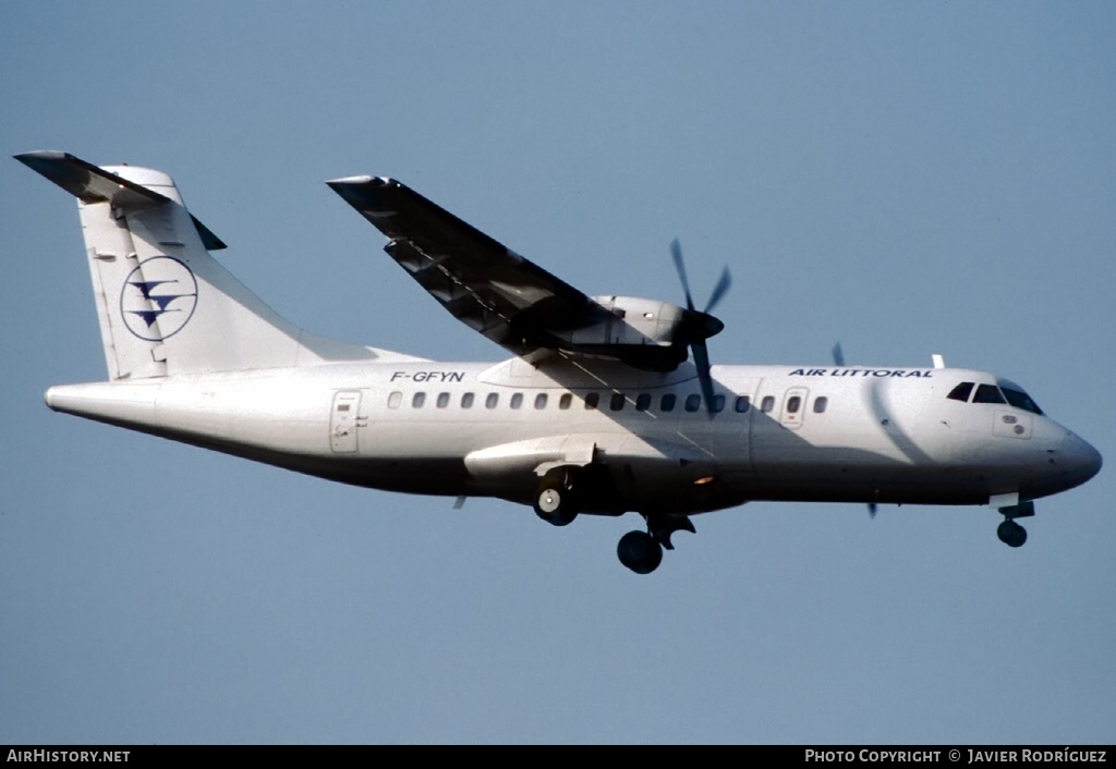 Aircraft Photo of F-GFYN | ATR ATR-42-300 | Air Littoral | AirHistory.net #501262