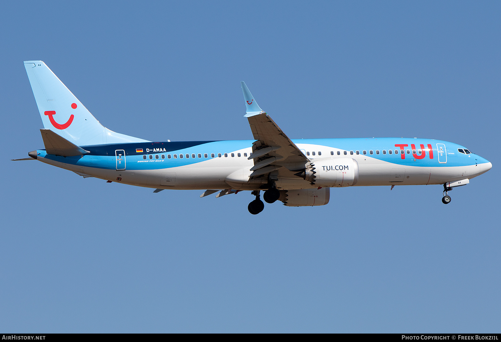Aircraft Photo of D-AMAA | Boeing 737-8 Max 8 | TUI | AirHistory.net #501289