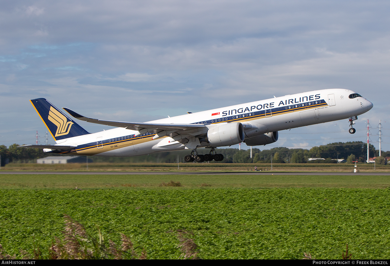 Aircraft Photo of 9V-SML | Airbus A350-941 | Singapore Airlines | AirHistory.net #501296