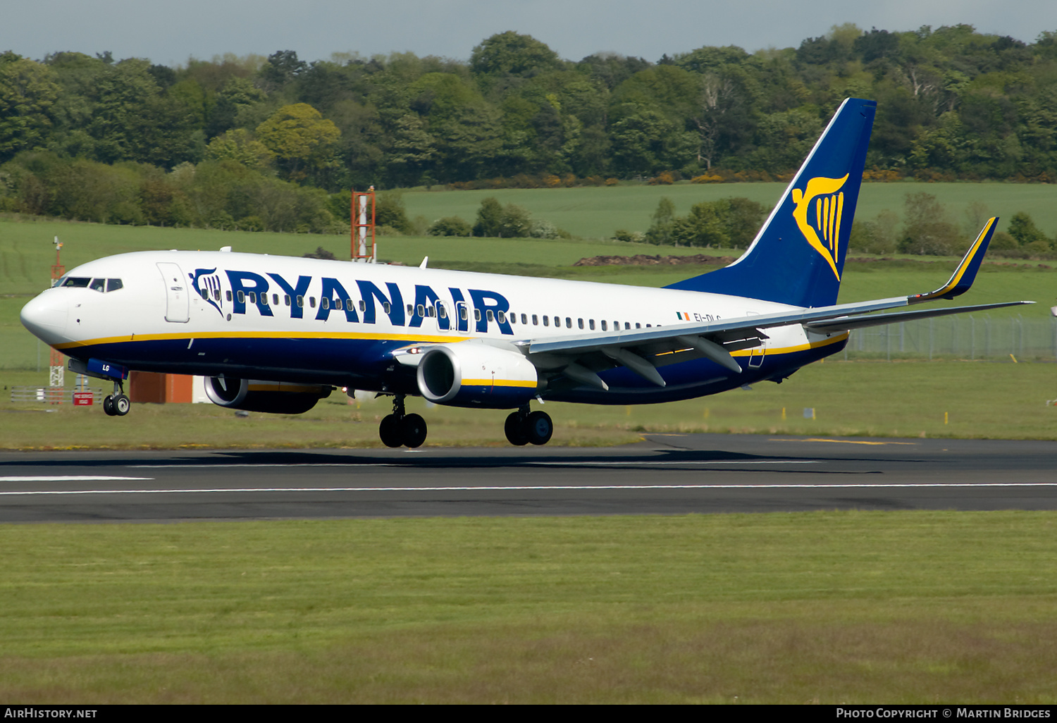 Aircraft Photo of EI-DLG | Boeing 737-8AS | Ryanair | AirHistory.net #501324