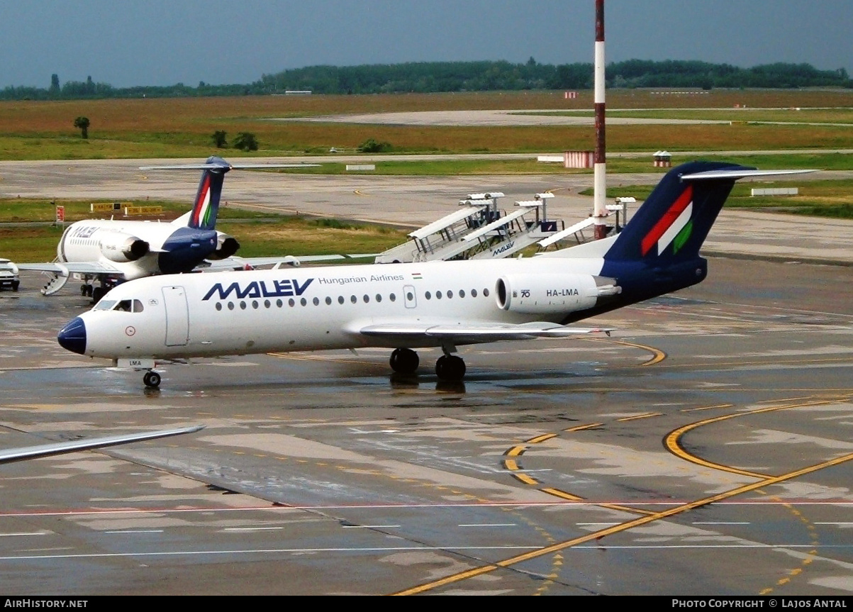 Aircraft Photo of HA-LMA | Fokker 70 (F28-0070) | Malév - Hungarian Airlines | AirHistory.net #501382