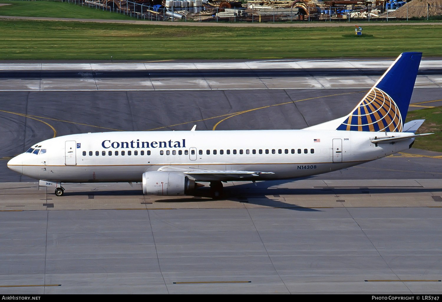 Aircraft Photo of N14308 | Boeing 737-3T0 | Continental Airlines | AirHistory.net #501421