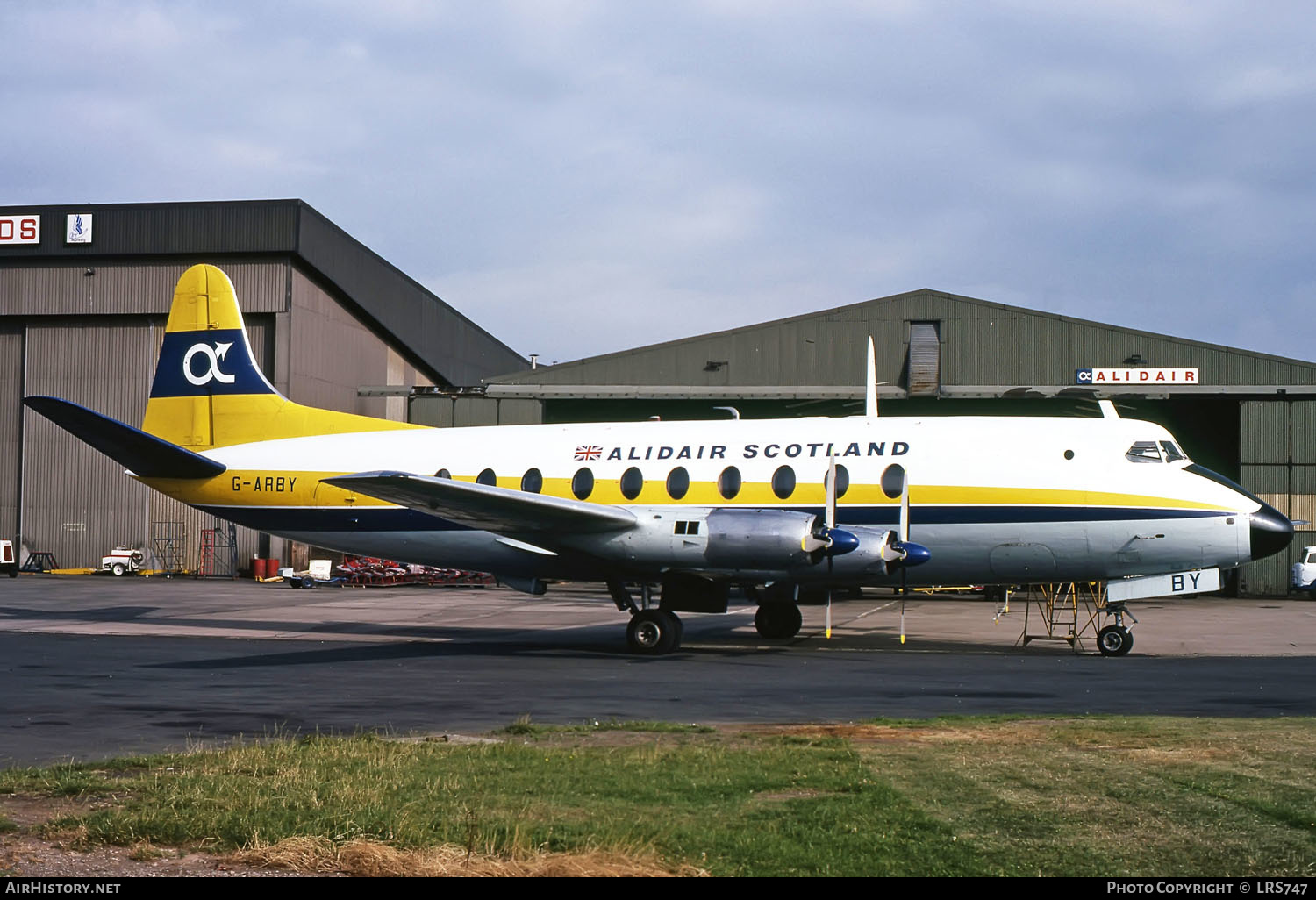 Aircraft Photo of G-ARBY | Vickers 708 Viscount | Alidair Scotland | AirHistory.net #501471