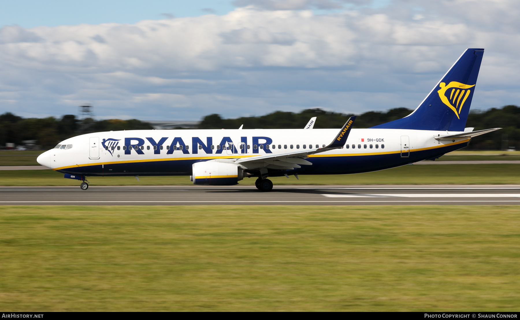 Aircraft Photo of 9H-QDK | Boeing 737-800 | Ryanair | AirHistory.net #501478