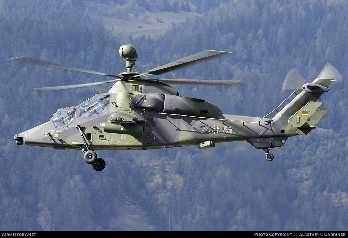Aircraft Photo of 7454 | Eurocopter EC-665 Tiger UHT | Germany - Army | AirHistory.net #501579
