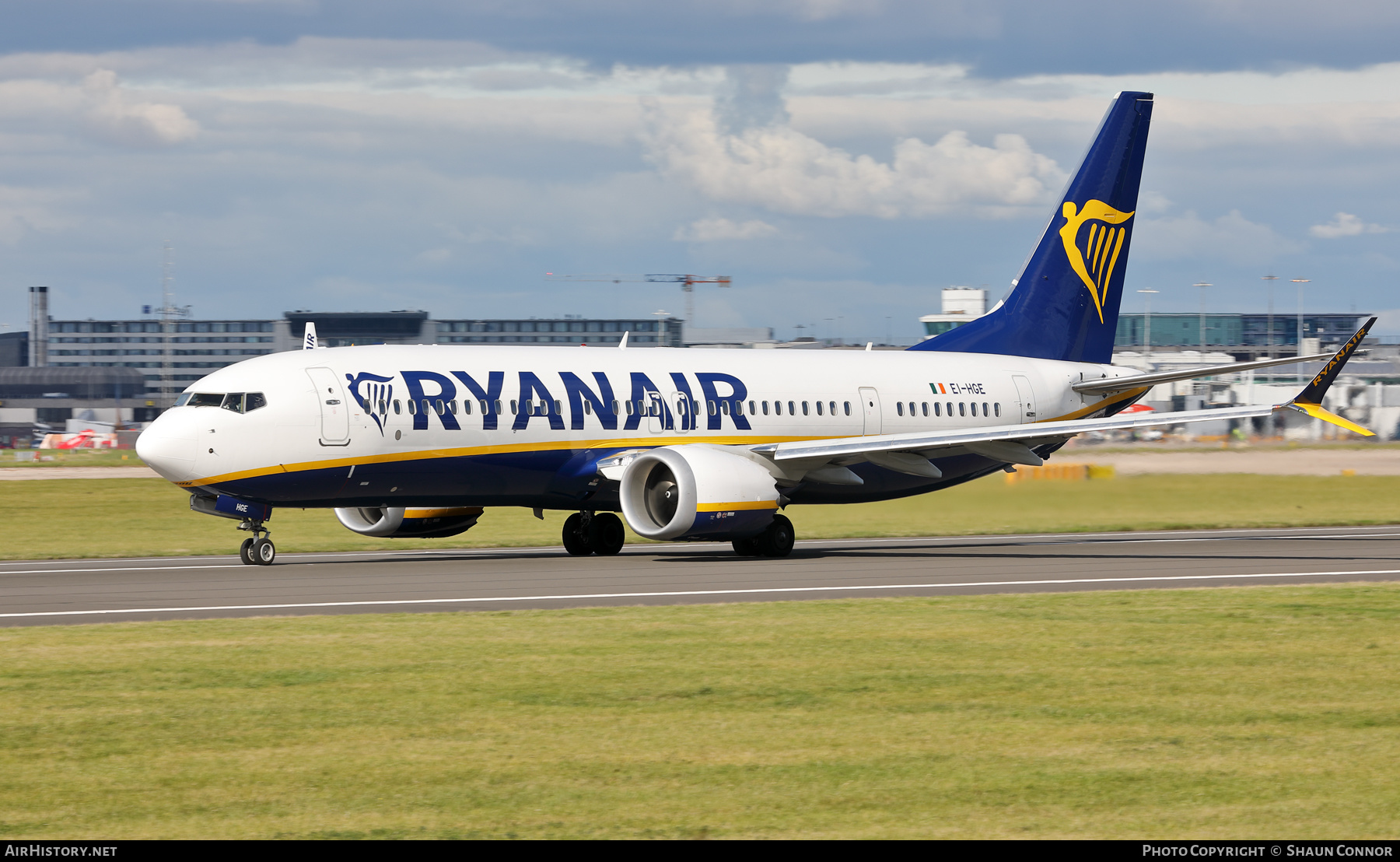 Aircraft Photo of EI-HGE | Boeing 737-8200 Max 200 | Ryanair | AirHistory.net #501596