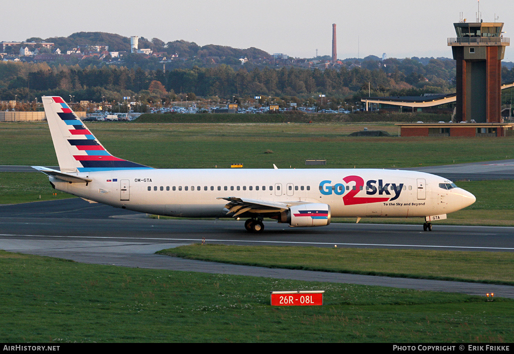 Aircraft Photo of OM-GTA | Boeing 737-4Q8 | Go2Sky Airline | AirHistory.net #501655