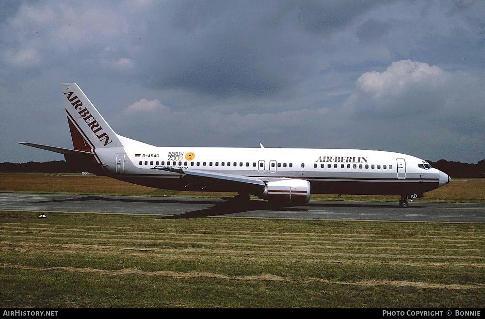 Aircraft Photo of D-ABAD | Boeing 737-4Y0 | Air Berlin | AirHistory.net #501724