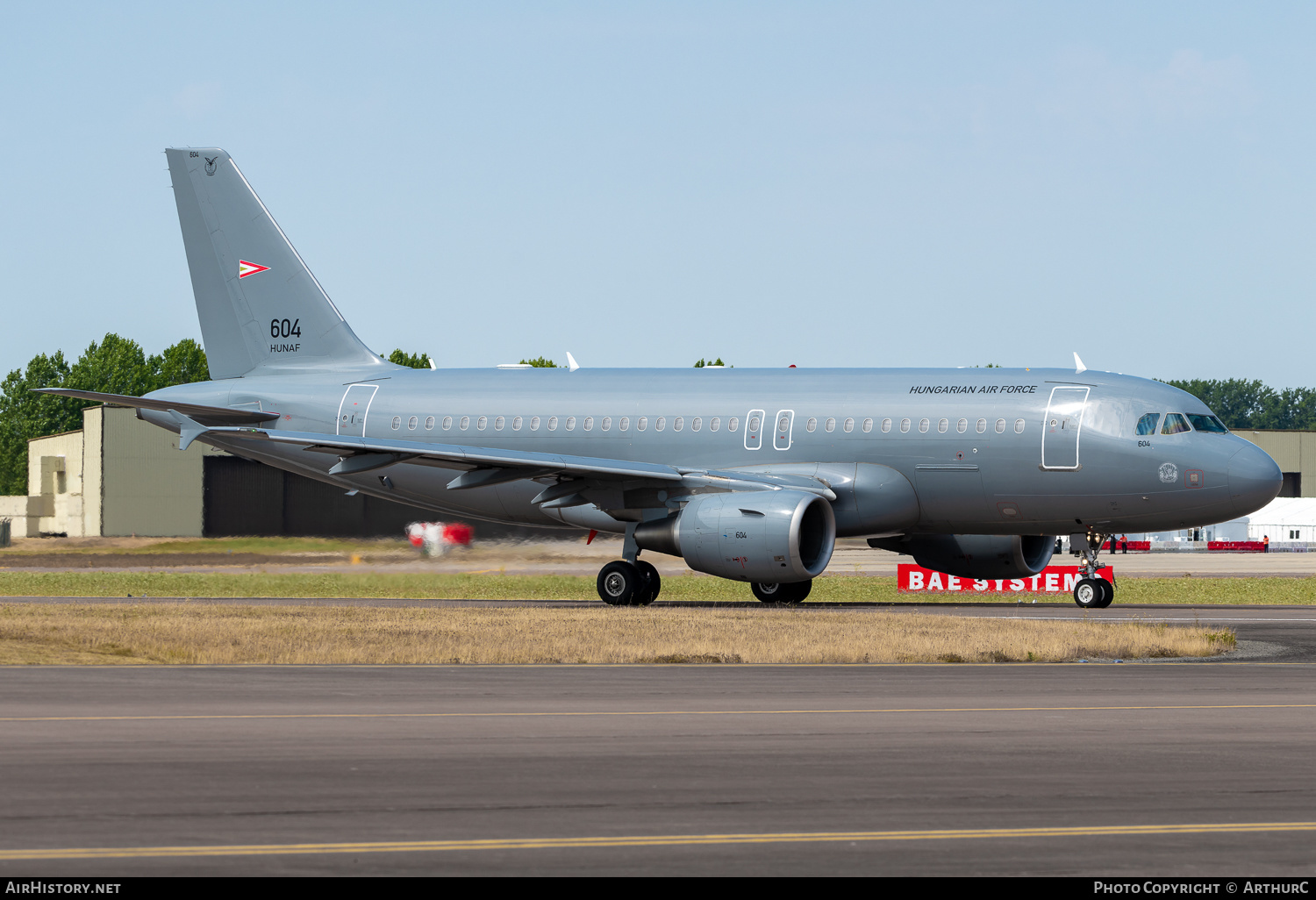 Aircraft Photo of 604 | Airbus A319-112 | Hungary - Air Force | AirHistory.net #501733