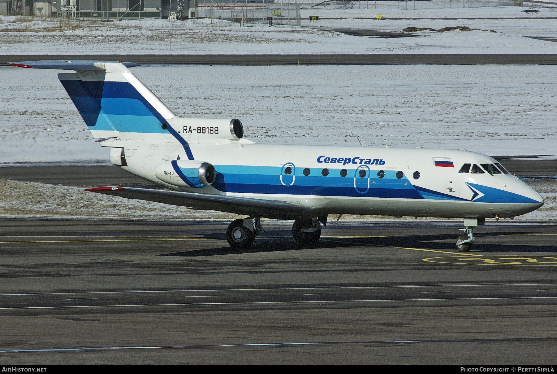 Aircraft Photo of RA-88188 | Yakovlev Yak-40 | Severstal Avia | AirHistory.net #501736