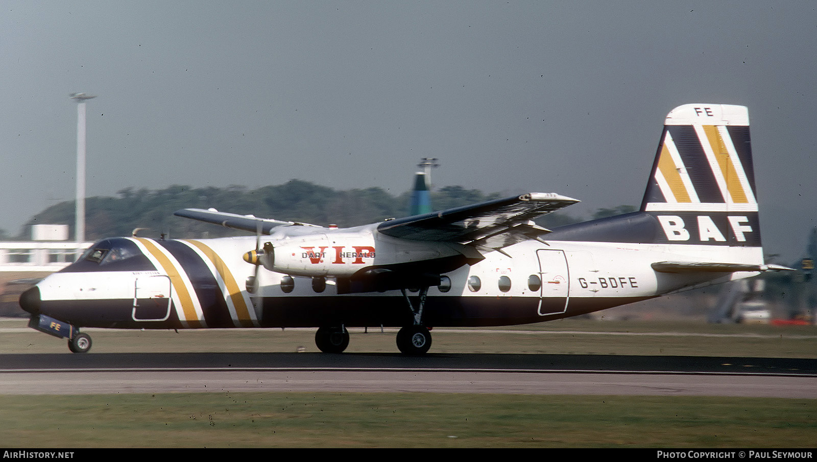 Aircraft Photo of G-BDFE | Handley Page HPR-7 Herald 206 | British Air Ferries - BAF | AirHistory.net #501756