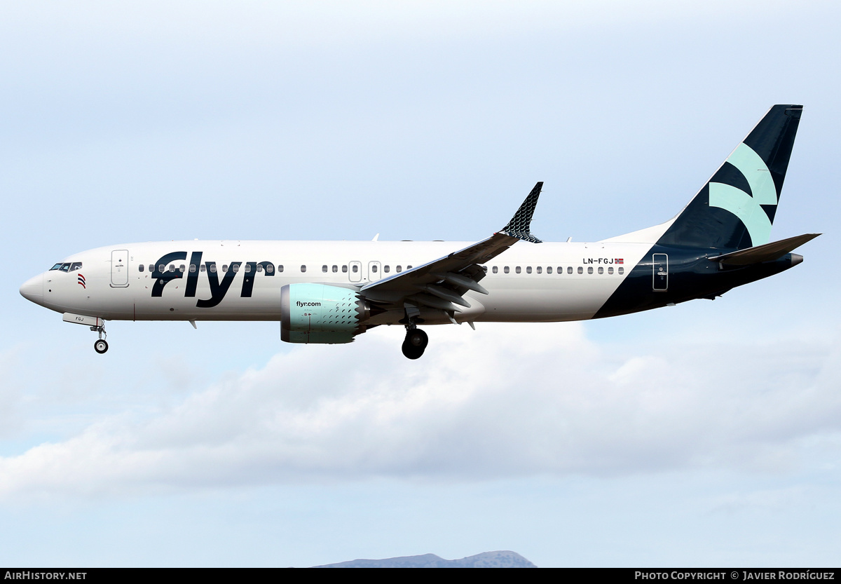 Aircraft Photo of LN-FGJ | Boeing 737-8 Max 8 | Flyr | AirHistory.net #501773