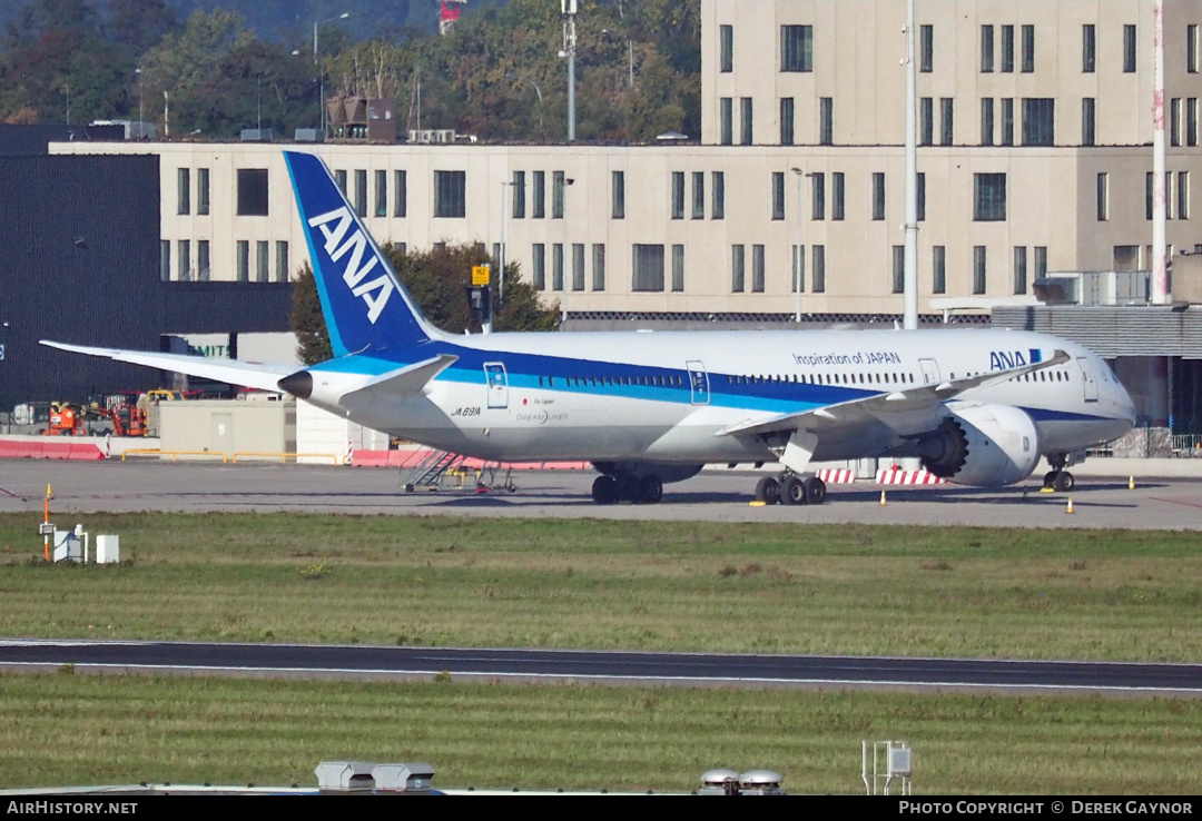Aircraft Photo of JA891A | Boeing 787-9 Dreamliner | All Nippon Airways - ANA | AirHistory.net #501792