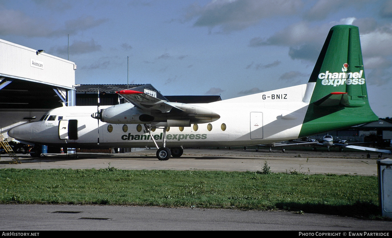 Aircraft Photo of G-BNIZ | Fokker F27-600 Friendship | Channel Express | AirHistory.net #501798