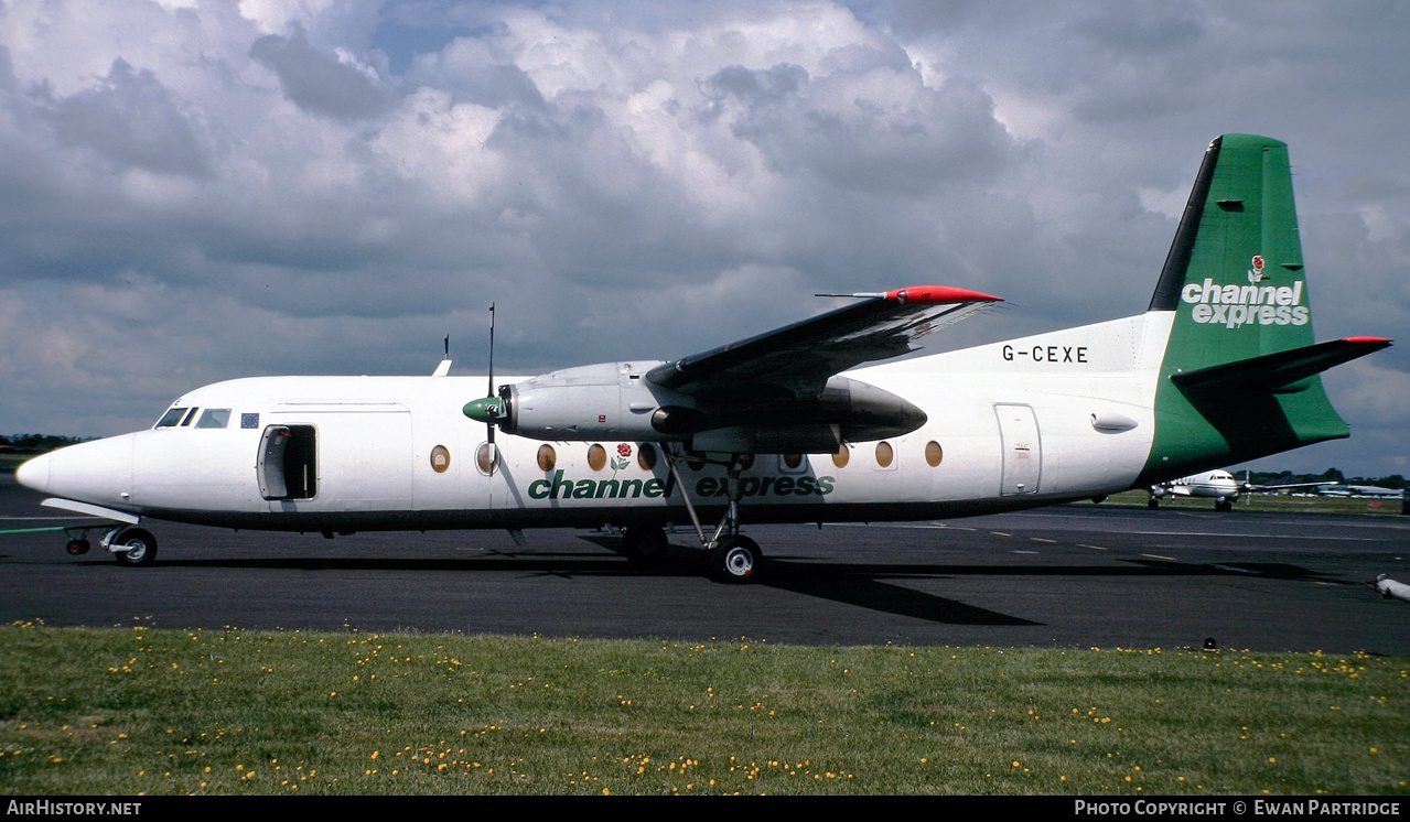 Aircraft Photo of G-CEXE | Fokker F27-500F Friendship | Channel Express | AirHistory.net #501804