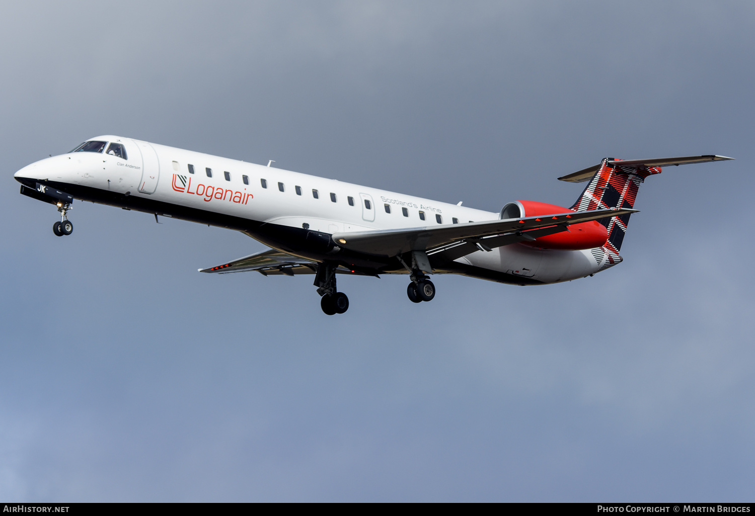 Aircraft Photo of G-SAJK | Embraer ERJ-145EP (EMB-145EP) | Loganair | AirHistory.net #501806