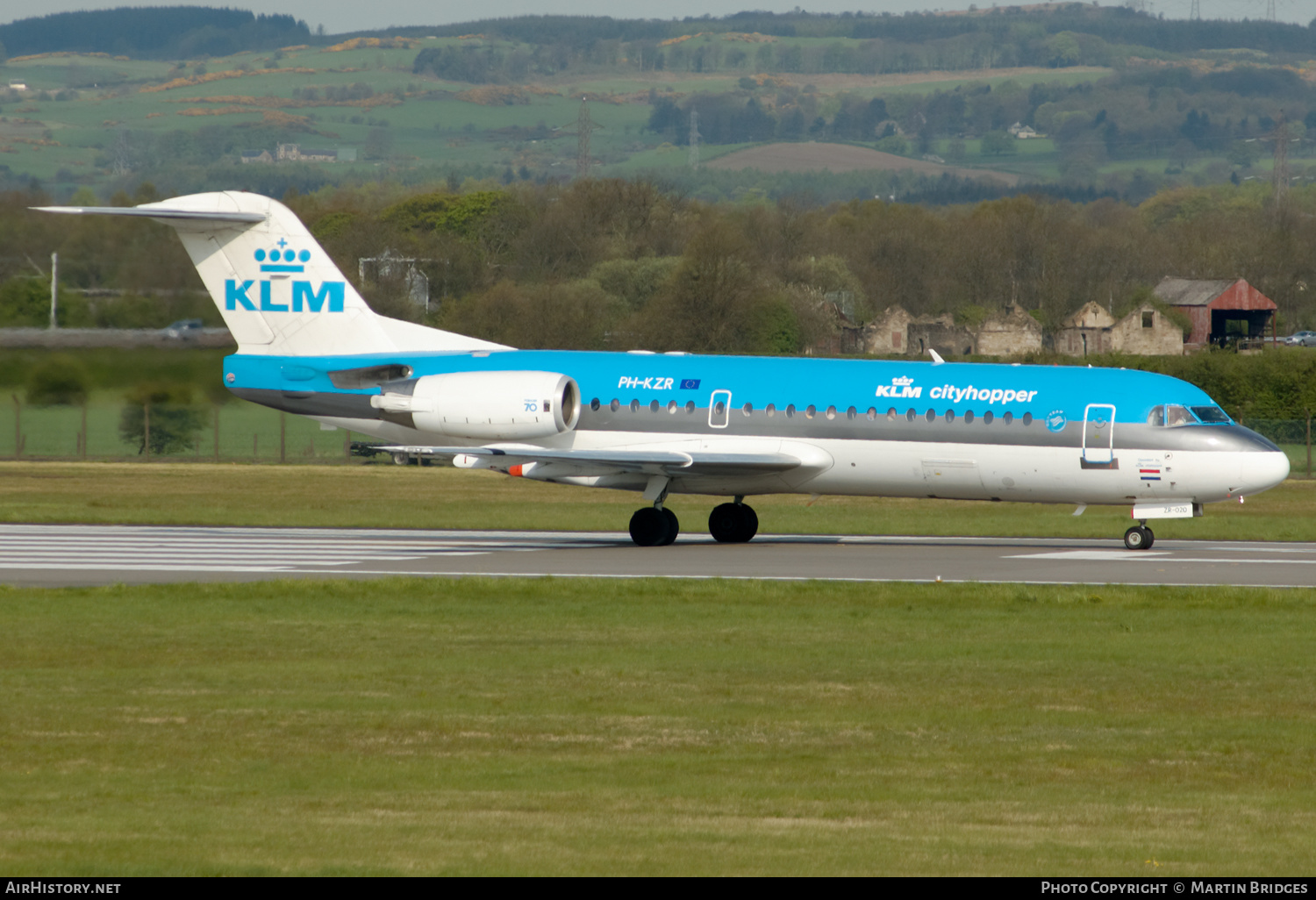 Aircraft Photo of PH-KZR | Fokker 70 (F28-0070) | KLM Cityhopper | AirHistory.net #501825