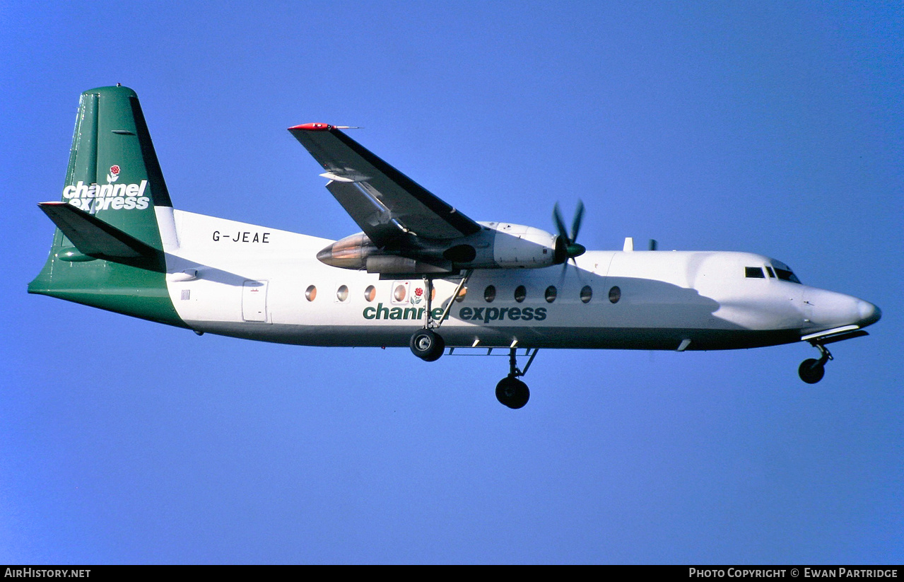 Aircraft Photo of G-JEAE | Fokker F27-500 Friendship | Channel Express | AirHistory.net #501856