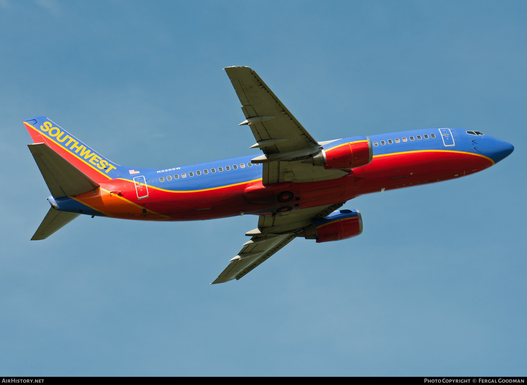 Aircraft Photo of N326SW | Boeing 737-3H4 | Southwest Airlines | AirHistory.net #501931