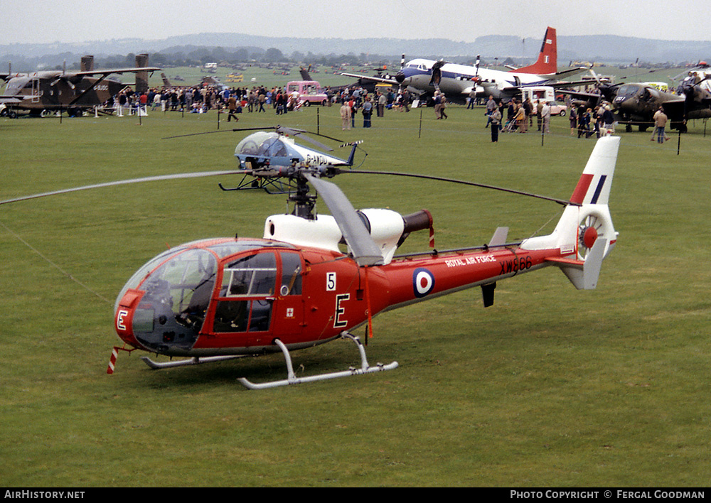 Aircraft Photo of XW866 | Aerospatiale SA-341D Gazelle HT3 | UK - Air Force | AirHistory.net #501954